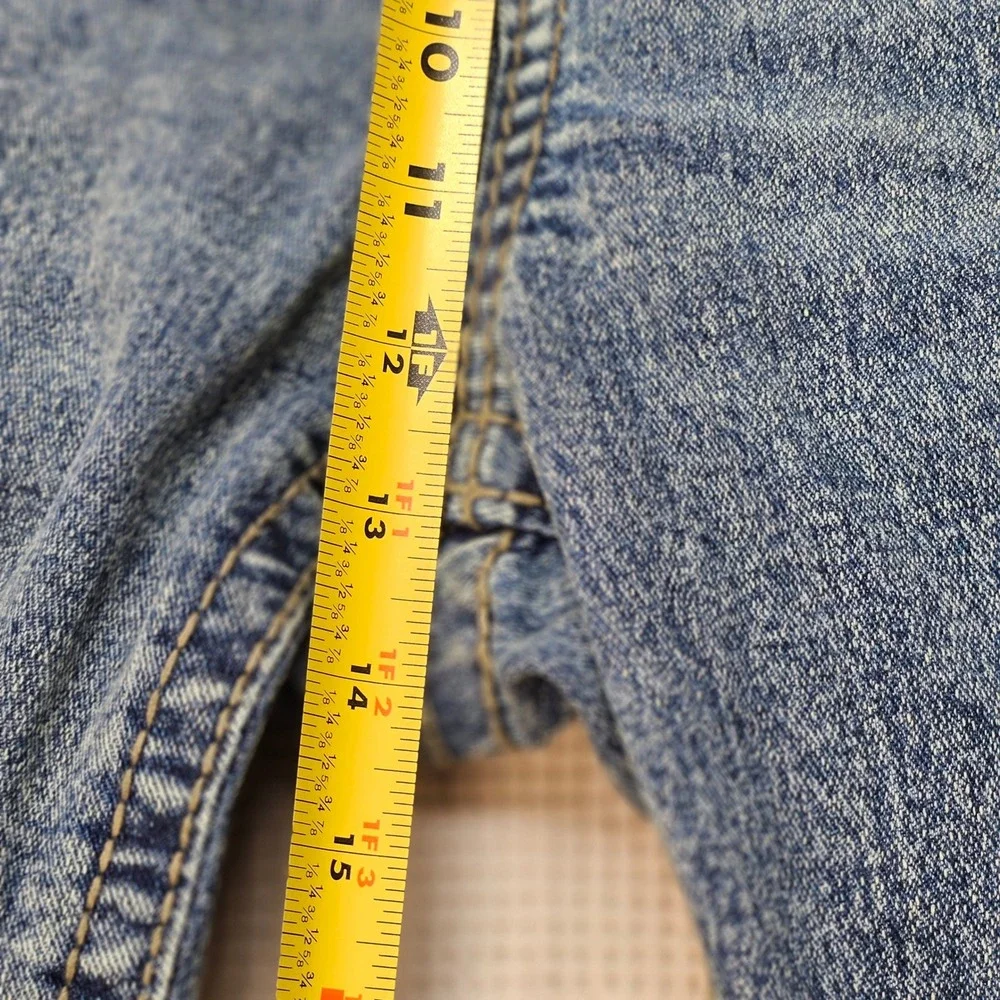 True Religion Geno Big T Flap Slim Jeans 38 Medium‎ Melting Wash 700219 Mens NEW